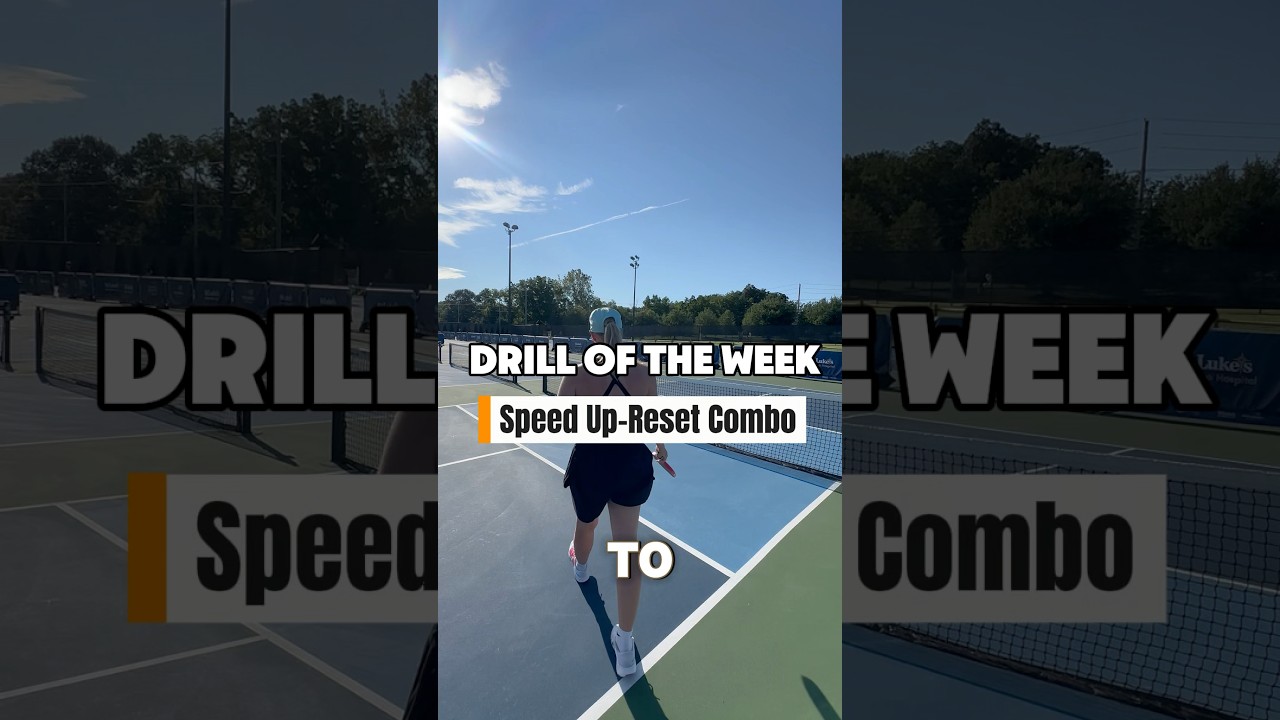 Drill of the Week: Speed Up-Reset Combo ⚡️ #drill #shorts #pickleball