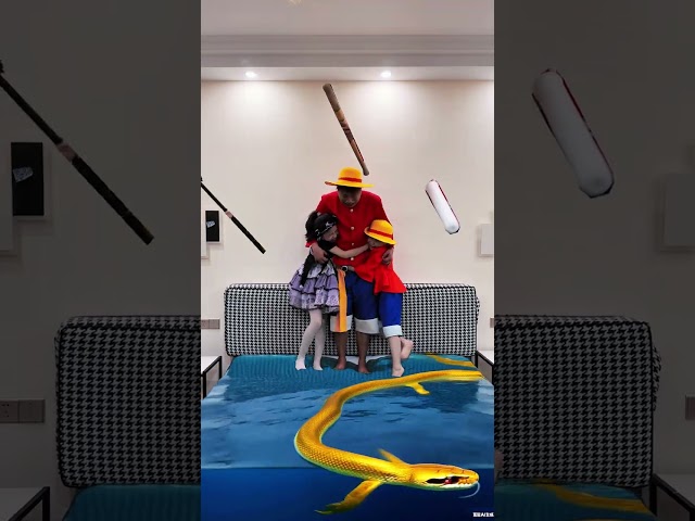 这个蛇为什么长出脚了#路飞 #海贼王