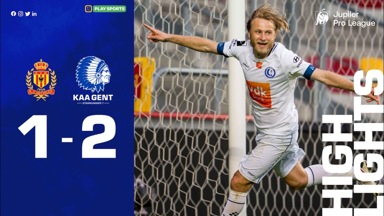 KV Mechelen - KAA Gent: 1-2 