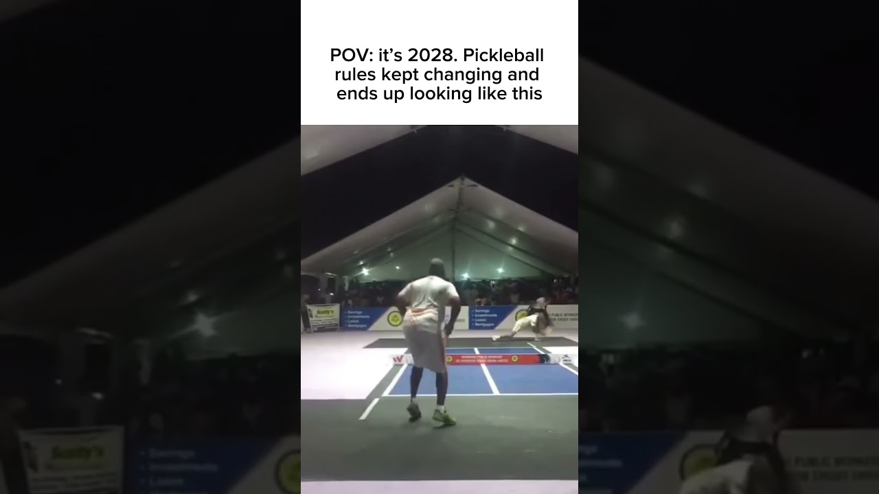 POV: it’s 2028. Pickleball rules kept changing and ends up looking like this