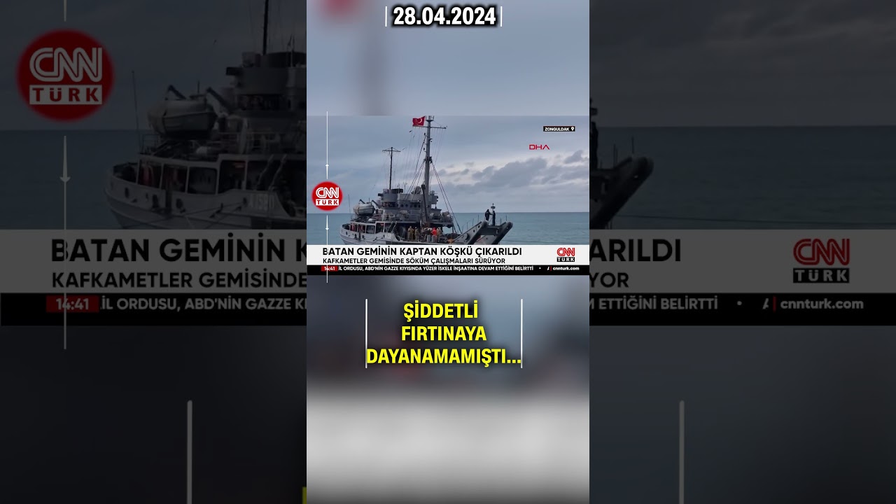 Zonguldak'ta Batan Gemideki 7 Denizci Hala Kayıp #Shorts
