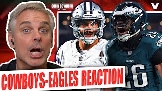 Cowboys-Eagles Reaction: Dallas impressive, Dak Prescott & Jalen Carter Spitgate | Colin Cowherd NFL