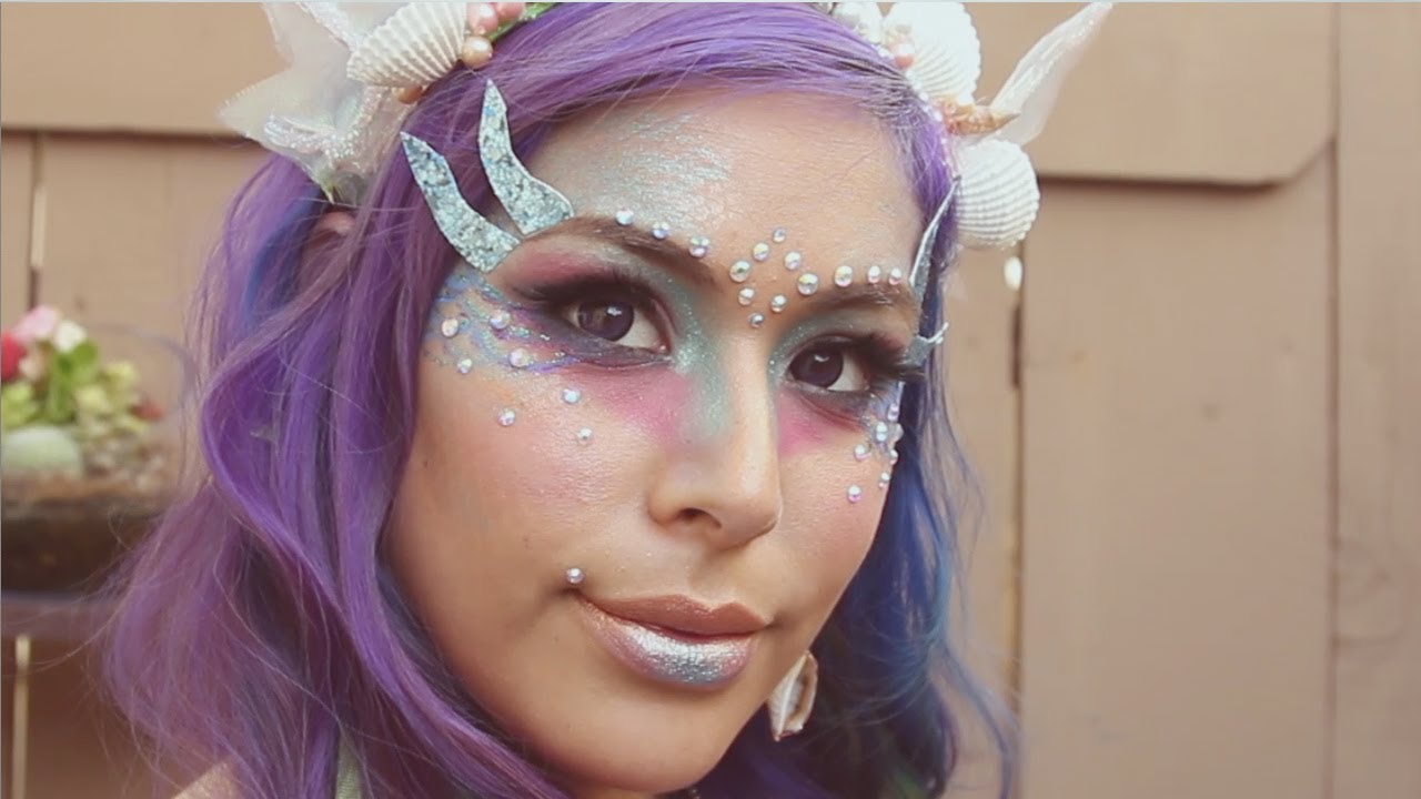 Siren Mermaid Makeup Tutorial Youtube