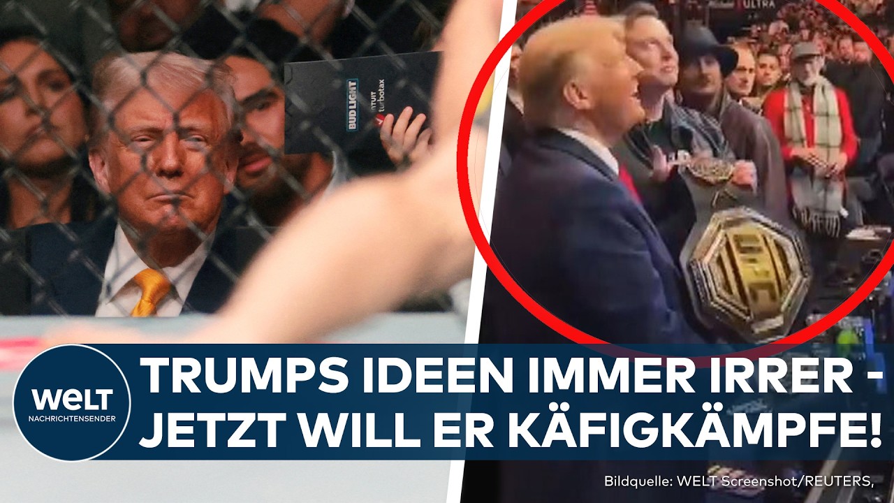 USA: Donald Trump will im Weißen Haus MMA-Käfigkämpfe stattfinden lassen! Geschenk an sich selbst!