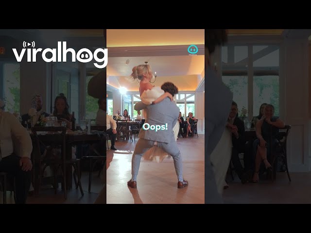 Groom Splits Pants While Lifting Bride || ViralHog Shorts