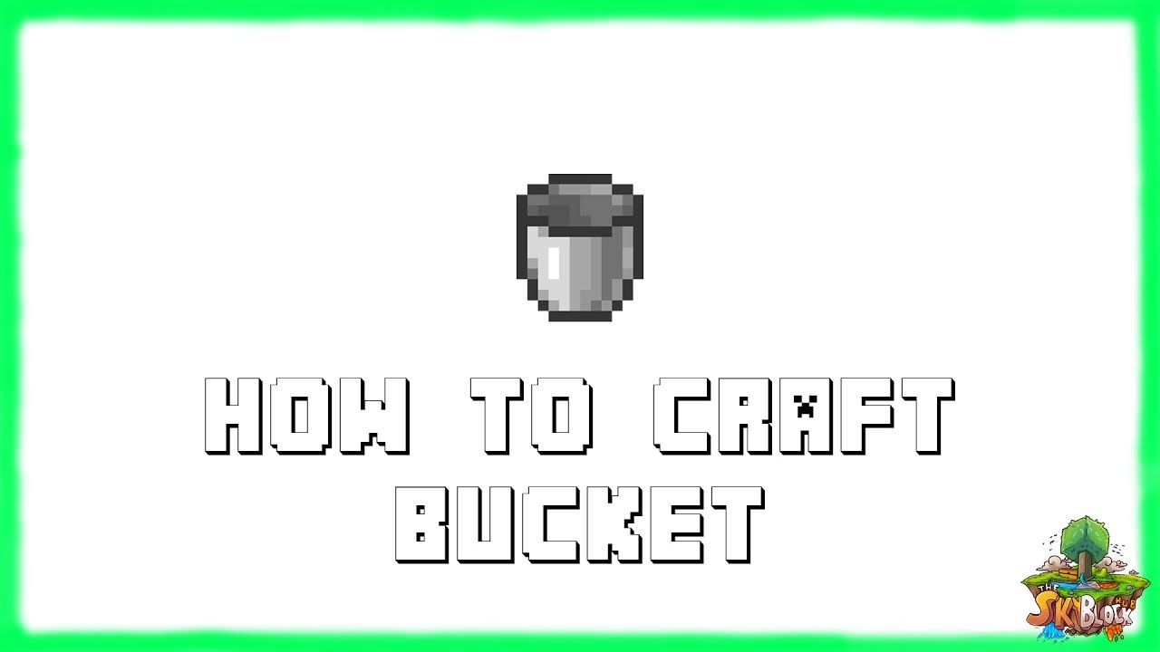 Minecraft Basics How To Make A Bucket Minecraft Recipe Tutorial For Buckets 18 1710 172 4934