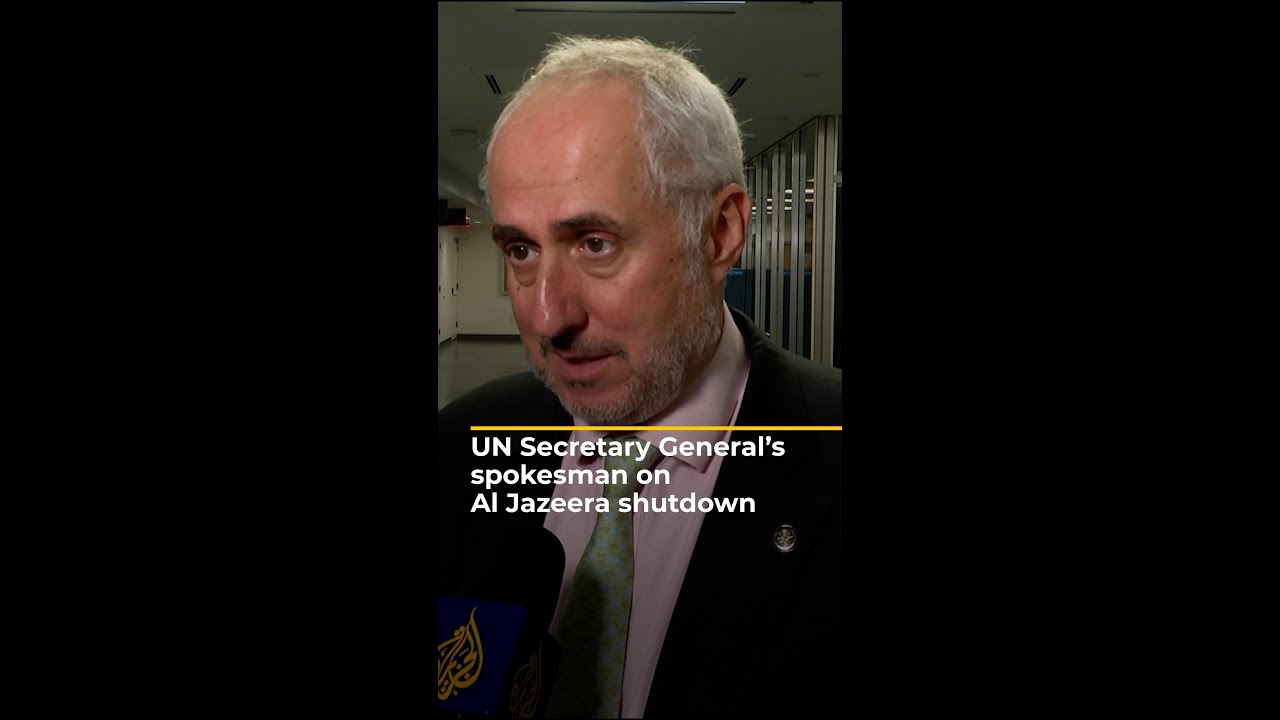 UN Secretary General’s spokesman on Al Jazeera shutdown | AJ #shorts