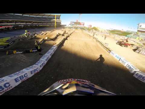  GoPro HD: James Stewart Practice Lap 2013 Monster Energy Supercross Anaheim 2