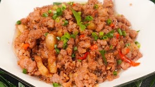 THỊT BĂM SỐT MẮM TỎI mềm ngọt, thơm nức cách làm đơn giản nhưng cực hao cơm | Phụ Nữ Gia Đình