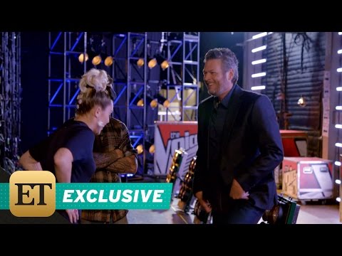 EXCLUSIVE: Miley Cyrus Challenges Blake Shelton to Dance in 'The Voice' Bloopers