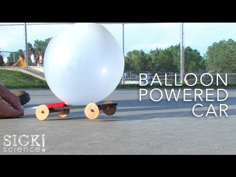 Air Balloon Powered Miniature Car 54