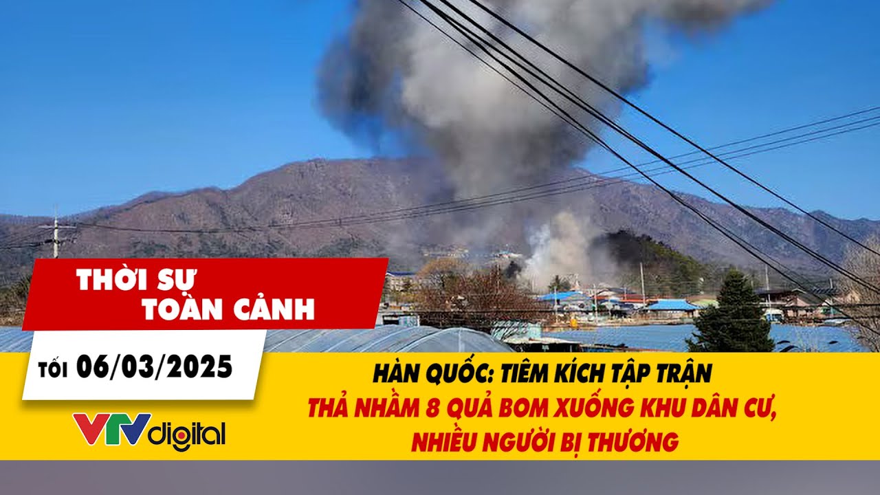 TSTC 6/3: Hàn Quốc - Tiêm kích tập trận thả nhầm 8 quả bom xuống khu dân cư | VTV24