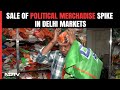 Loksabha Election 2024 Schedule: Demand For Campaign Merchandise In Delhis Sadar Bazar Soars