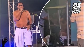 Shocking video shows Rapper Fatman Scoop collapsing at concert in Connecticut