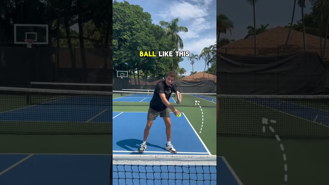 Learn the forehand topspin dink in under 60 seconds! #pickleball #pickleballtips