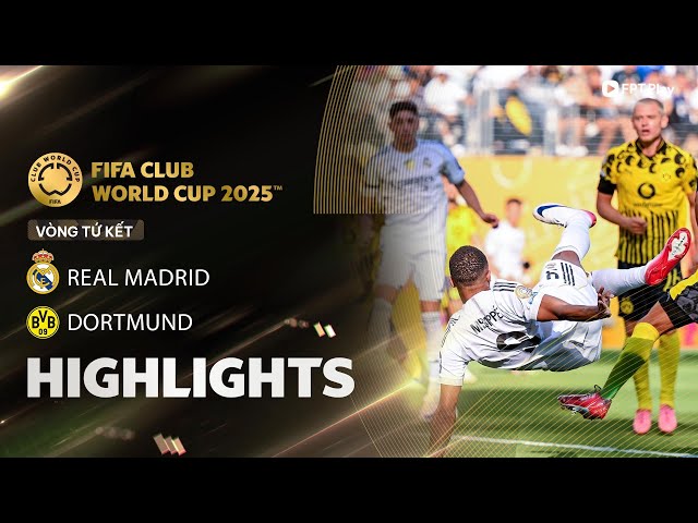 HIGHLIGHTS: REAL MADRID - BORUSSIA DORTMUND | ĐẠI TIỆC BÀN THẮNG, THÓT TIM PHÚT BÙ GIỜ
