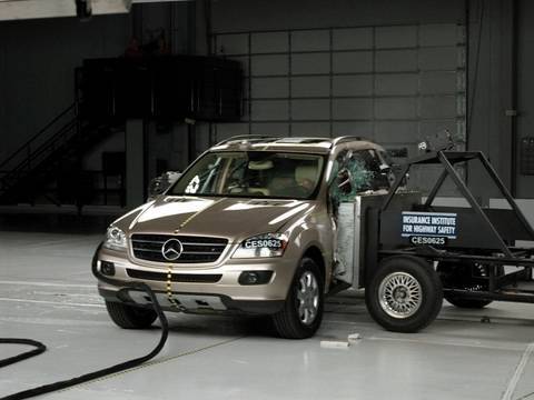 Видео катастрофа Тест Mercedes Benz ML клас W164 2005 - 2008
