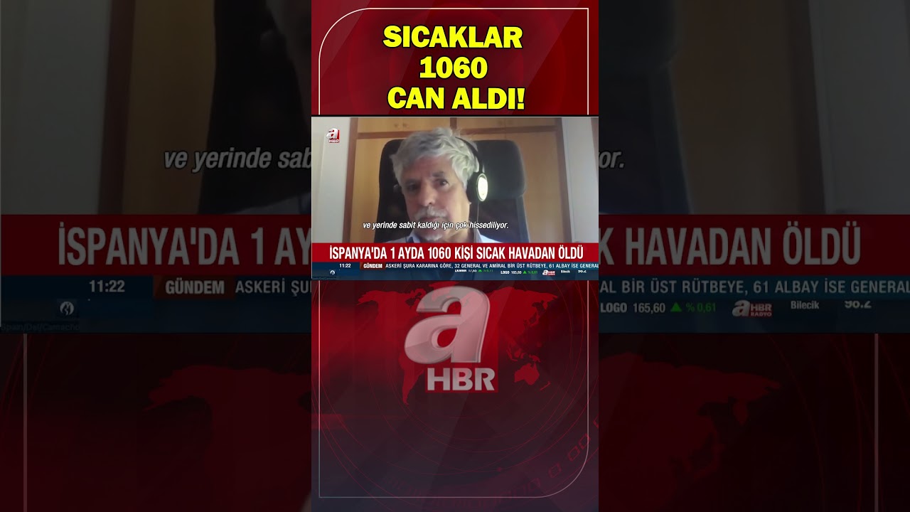 İspanya'da bir ayda 1060 kişi sıcaklar yüzünden hayatını kaybetti! | A Haber