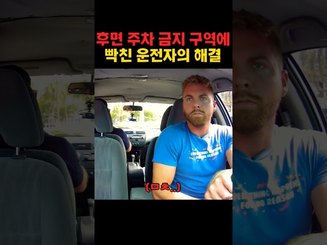 후면 주차금지에 빡친 운전자의 해결