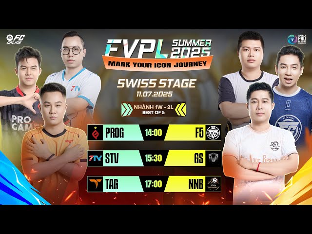 Nhánh 1W-2L | STV, PROG tìm lại đỉnh cao, cơ hội nào cho F5, GS? | FVPL Summer 2025 SWISS Stage 11/7