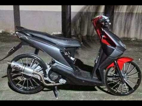  Modifikasi  Motor Beat Karbu  Warna  Hitam