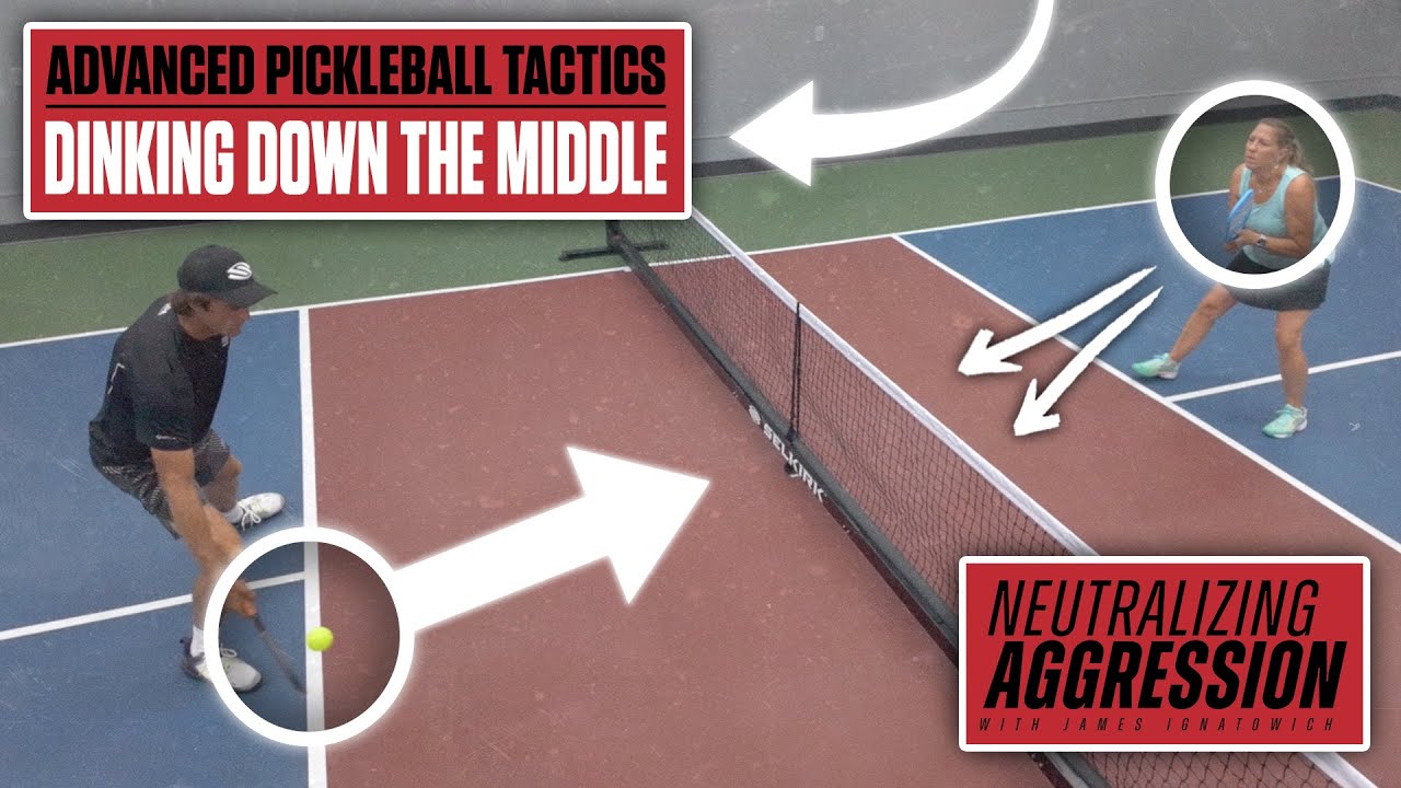 Dinking in the Middle to Counter a Pickleball Banger