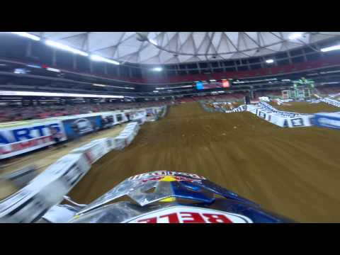 GoPro HD: James Stewart Practice Lap 2013 Monster Energy Supercross from Atlanta 