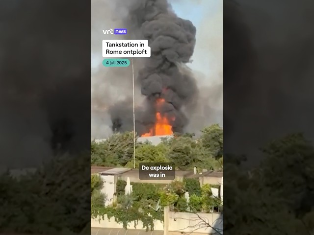 Tankstation in Rome ontploft. #vrtnws #nws #nieuws #rome #tankstation #italie