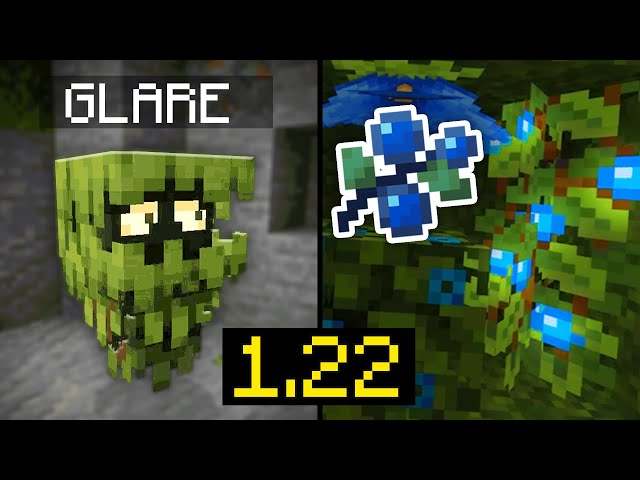 MINECRAFT 1.22 - O GLARE e NOVA BAGA AZUL VAI CHEGAR NA ATUALIZAÇÃO!