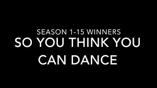 ALL WINNERS of So You Think You Can Dance (#SYTYCD) Seasons 1-15