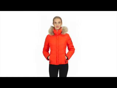 BOGNER Sally D Ski Jacket Premium Trim Edition in Orange