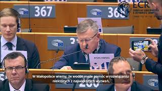 Wystąpienie marszałka Witolda Kozłowskiego podczas sesji Europejskiego Komitetu Regionów - Bruksela