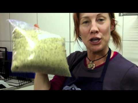 Raw Food Chef Kirsten Gum gets ready for the opening night of ...