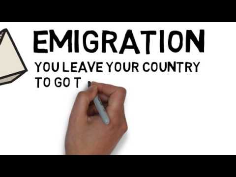 What is migration? Immigration and emigration