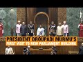 President Droupadi Murmu Marks Her First Visit to New Parliament Building |  News9