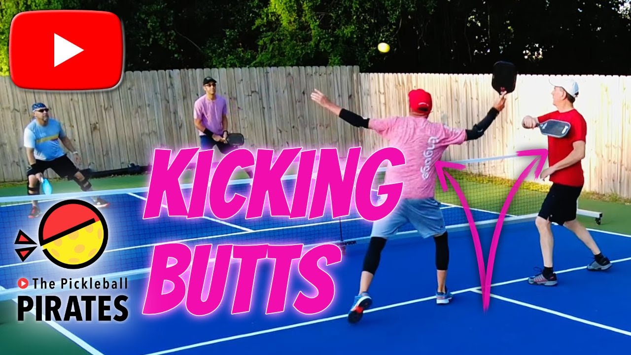 Senior Kick Butts in 4.5+ Pickleball Men's Doubles