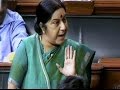 Sushma Swaraj fiery comeback speech; blasts Kharge