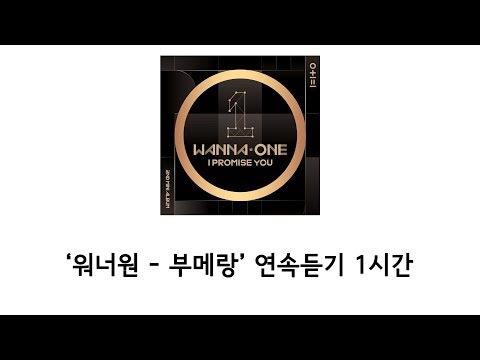 Wanna One (워너원) - BOOMERANG (부메랑) 1시간 연속재생 (연속듣기,무한반복) 1hour