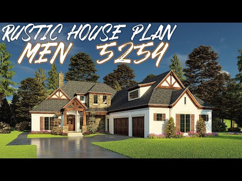 Rustic House Plan MEN 5254 Mountainburg Place House Plan Walkthrough