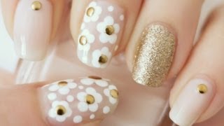 Marc Jacobs Daisy Inspired Nails, florals, nail art