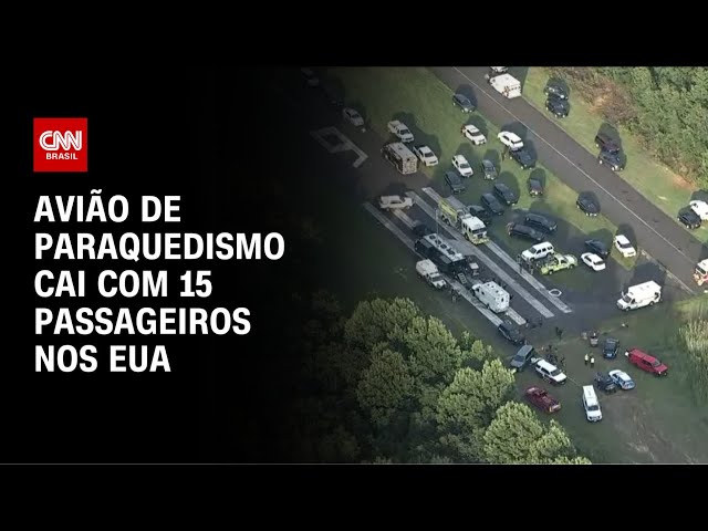 EUA: Avião de paraquedismo cai com 15 pessoas a bordo | CNN ARENA