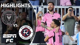 LIONEL MESSI HAT TRICK 😮 Inter Miami vs. New England Revolution | MLS Highlights | ESPN FC