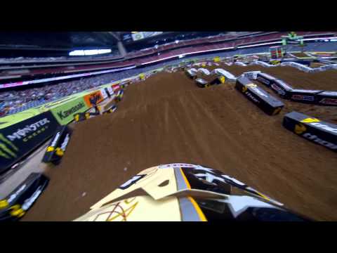 GoPro HD: PJ Larsen Practice 2013 Monster Energy Supercross from Houston 