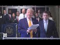 WATCH: Trump speaks outside courthouse ahead of cross-examination of his former fixer Michael Cohen - 08:59 min - News - Video