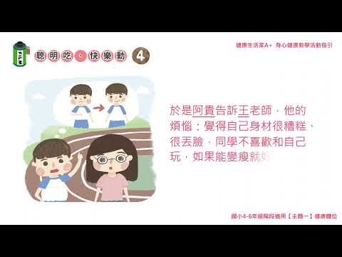 健康生活家自學手冊-國小4-6年級 健康體位動畫