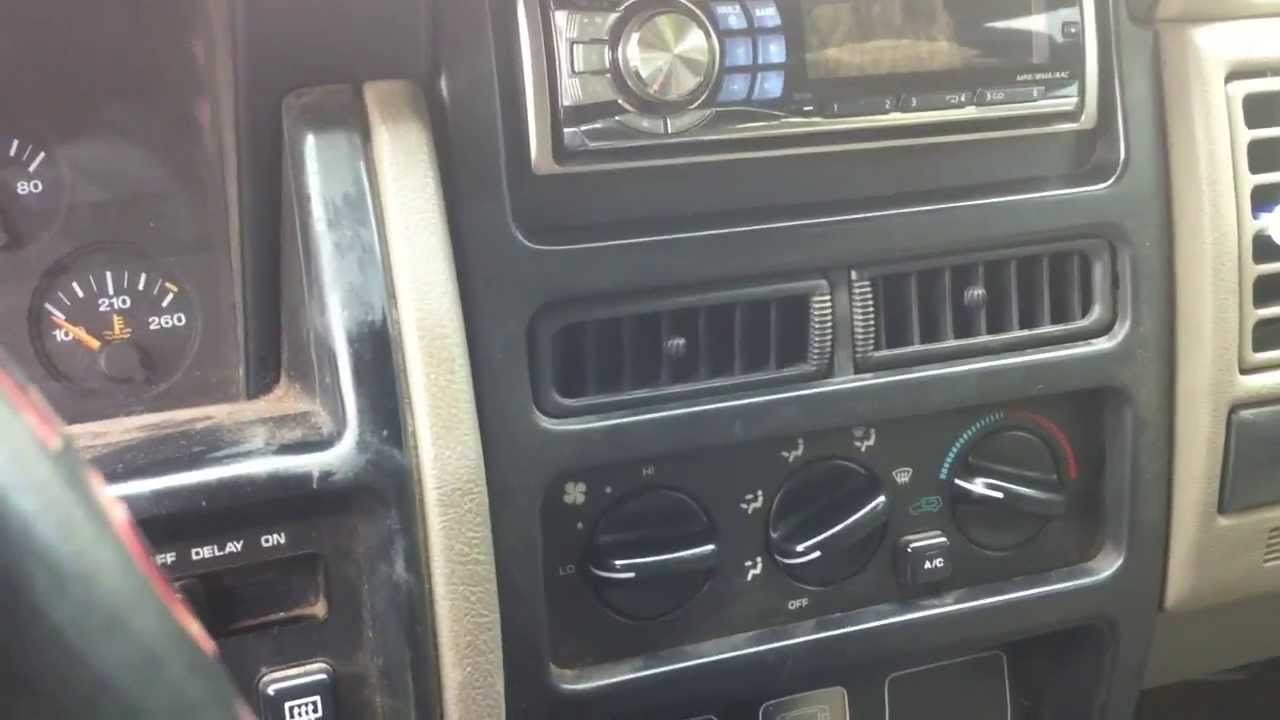 How to remove radio from 1995 jeep grand cherokee #2