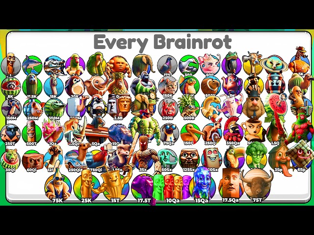 I Unlocked EVERY BRAINROT in Brainrot Evolution!