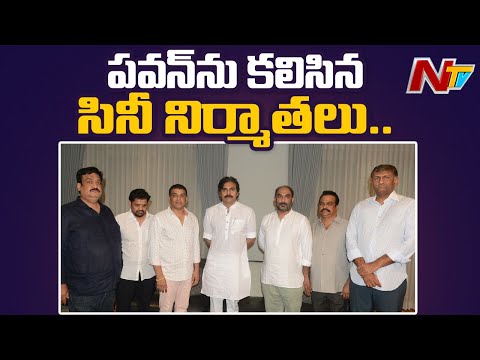 Tollywood producers meet Pawan Kalyan Tollywood producers meet Pawan Kalyan