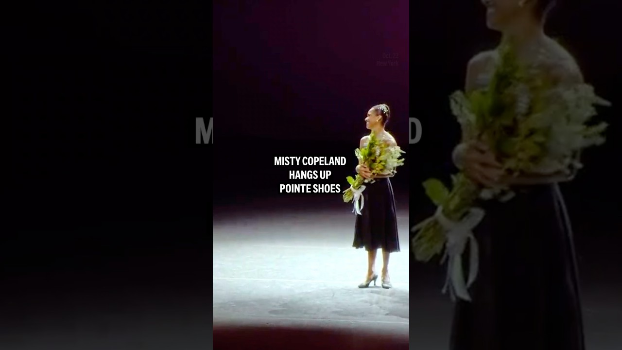 Misty Copeland hangs up pointe shoes