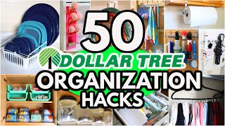 50 Dollar Tree Organization HACKS to get your home Organized FAST (ideas from a pro!)